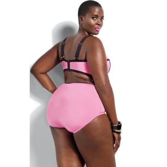 Purple Plus Size High Waisted Bikini XL XXL 3XL - Picture 2 of 2